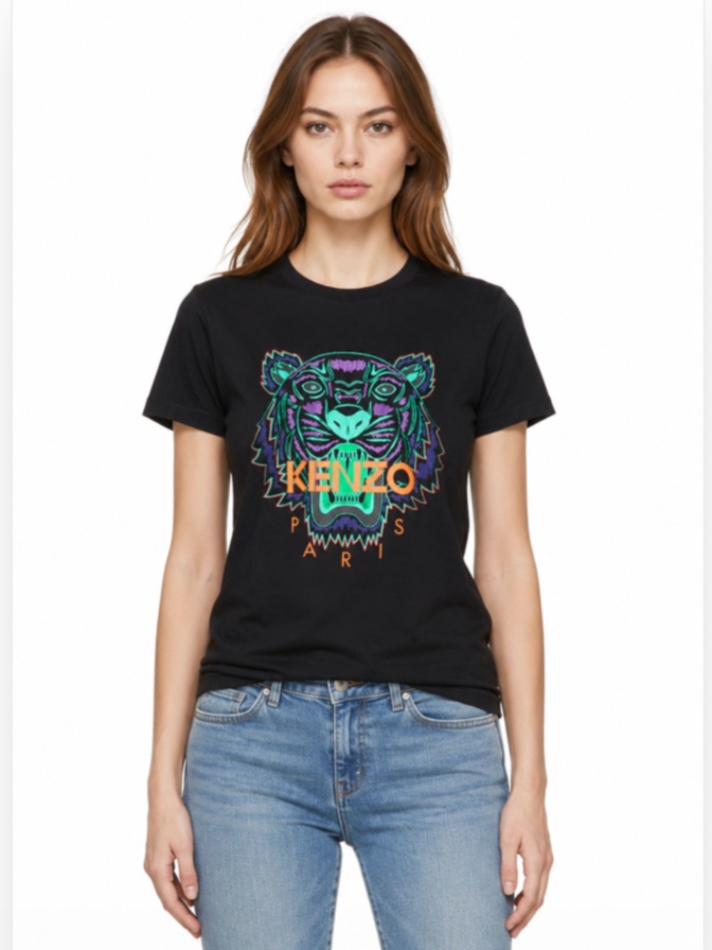 Kenzo Black Limited Edition Holiday Tiger Cotton T-Shirt Streetwear Size Medium